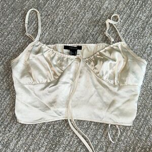 Forever 21 Silk Cropped Top